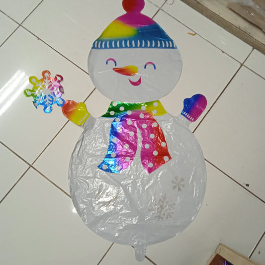 Foil Balloon Snow Man Big
