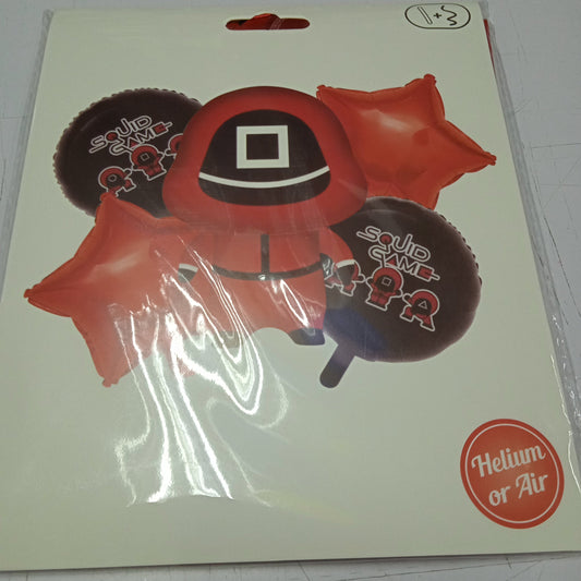 Foil Balloon Set (5in1) Squid Game