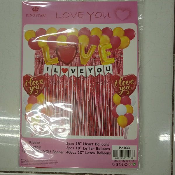 Balloon Set Love Décor