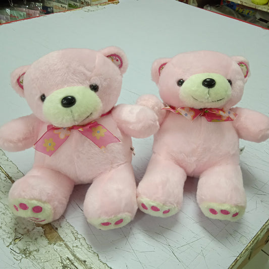 Stuffed Toy Pink with Flower Ribbon