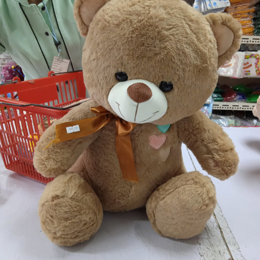 Stuffed Toy Bear with Three Heart