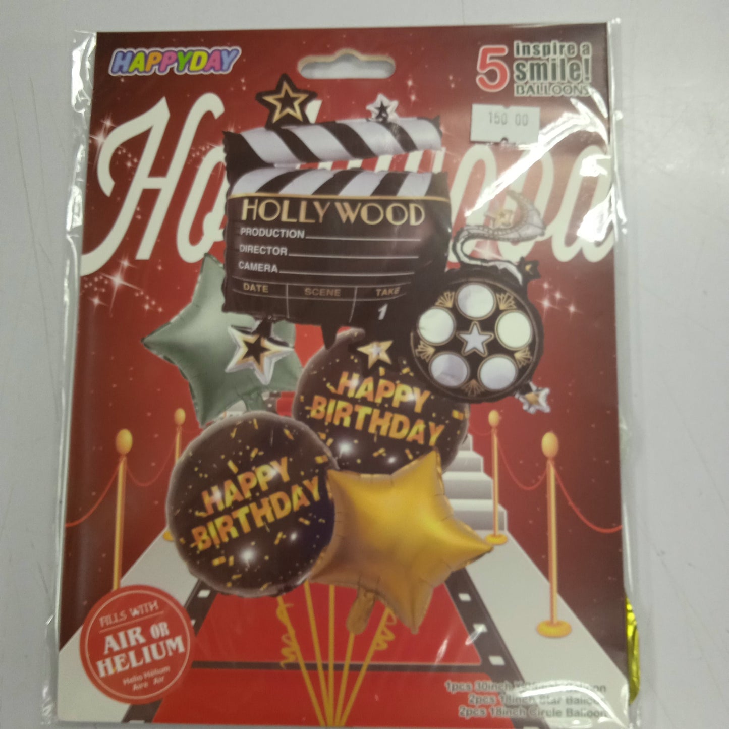 Foil Balloon Set (5in1) Happy Birthday