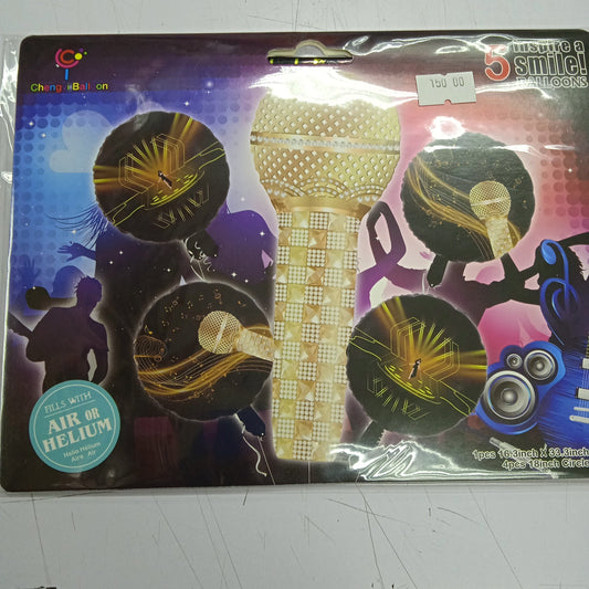 Foil Balloon Set (5in1) Microphone