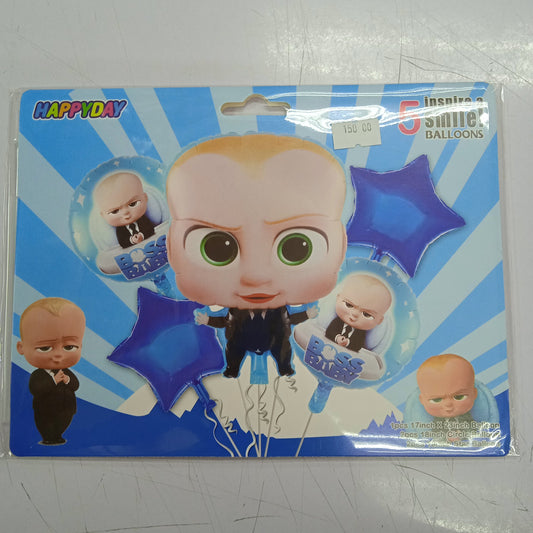 Foil Balloon Set (5in1) Boss Baby