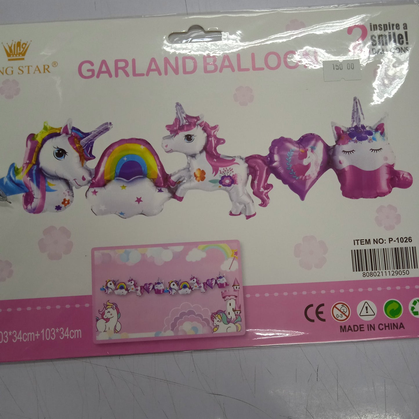 Garland Character Balloons Connected