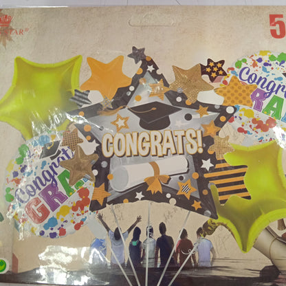 Foil Balloon Set (5in1) Graduation