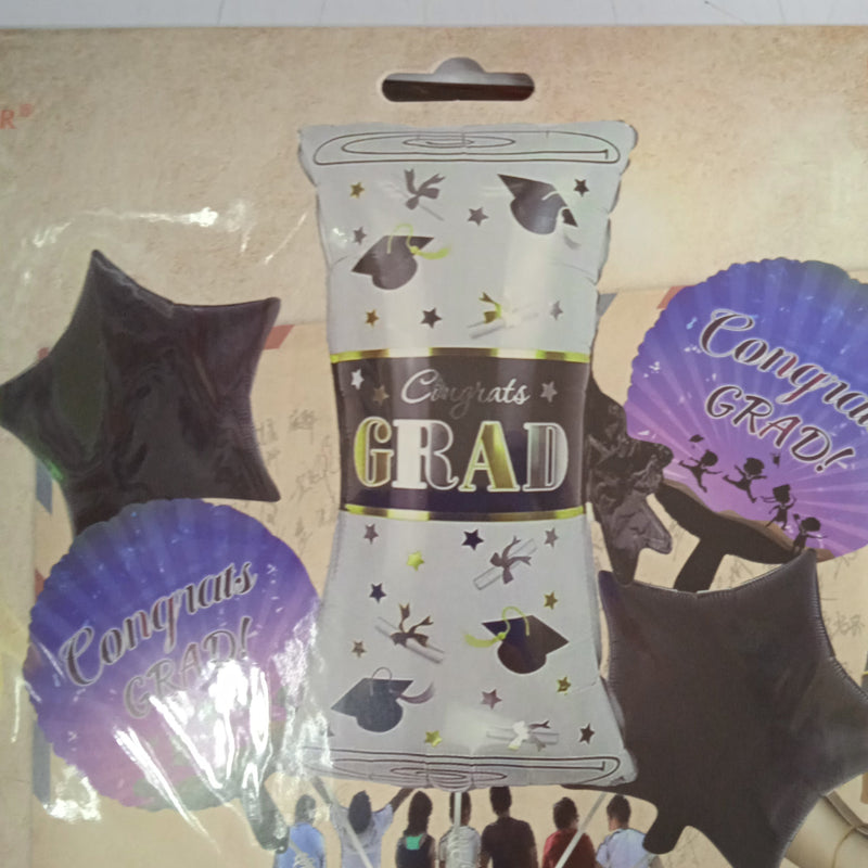 Foil Balloon Set (5in1) Graduation