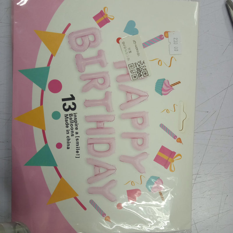 Foil Balloons Happy Birthday Letter Set