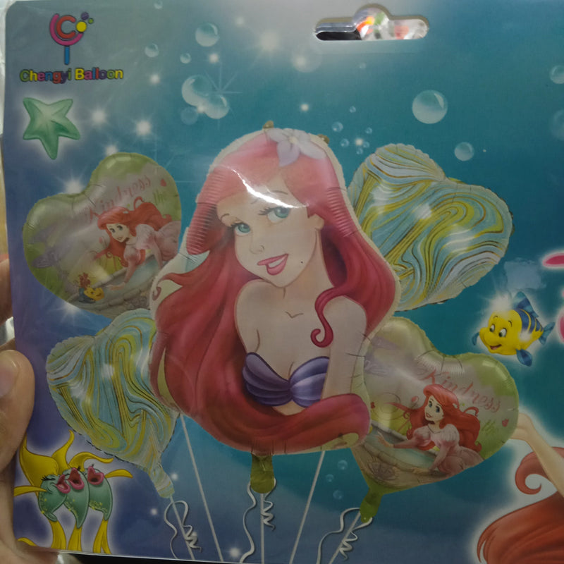 Foil Balloon Round Little Mermaid