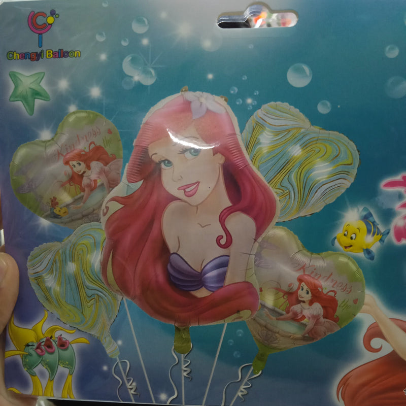 Foil Balloon Round Little Mermaid