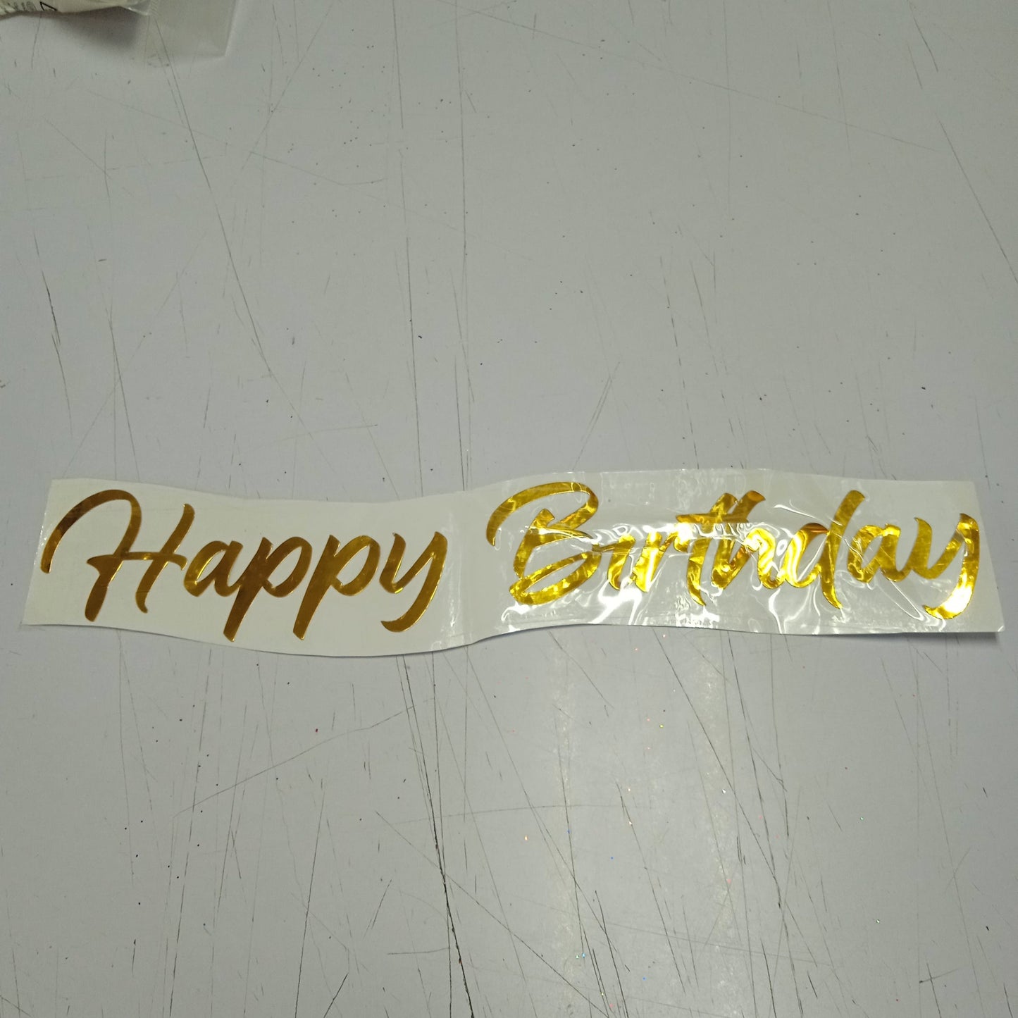 Sticker Happy Birthday Cursive