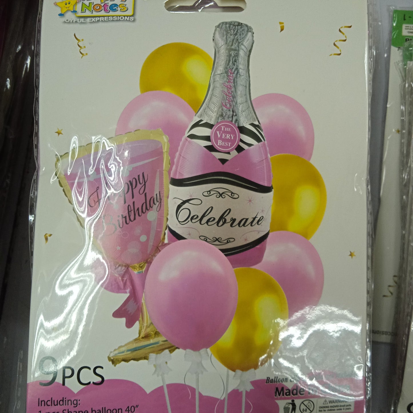 Foil Balloon Champagne Bottle