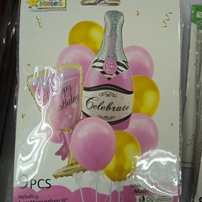 Foil Balloon Champagne Bottle