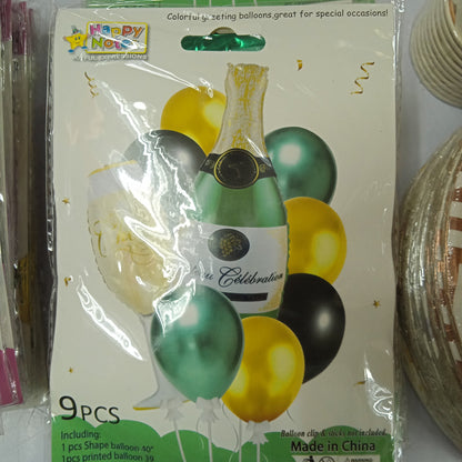 Foil Balloon Champagne Bottle