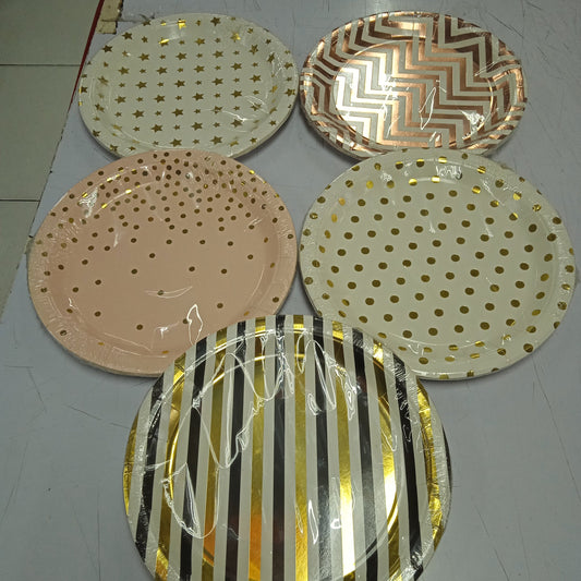 Paper Plate Metallic Print (10pcs.)
