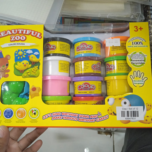 Dough Beautiful Zoo Colored Dough Set of 12