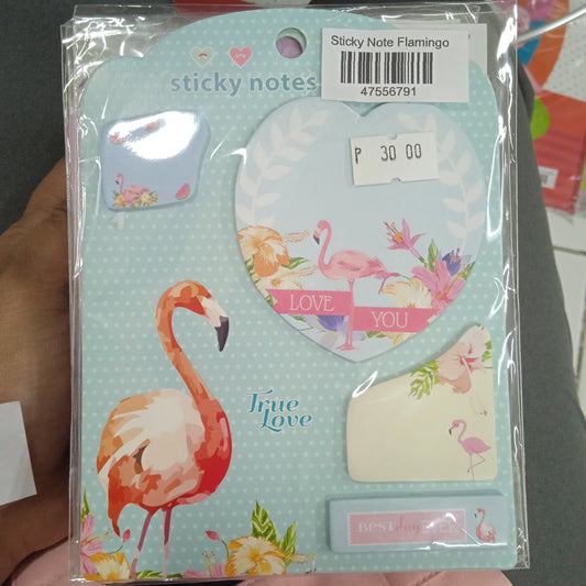Sticky Note Flamingo