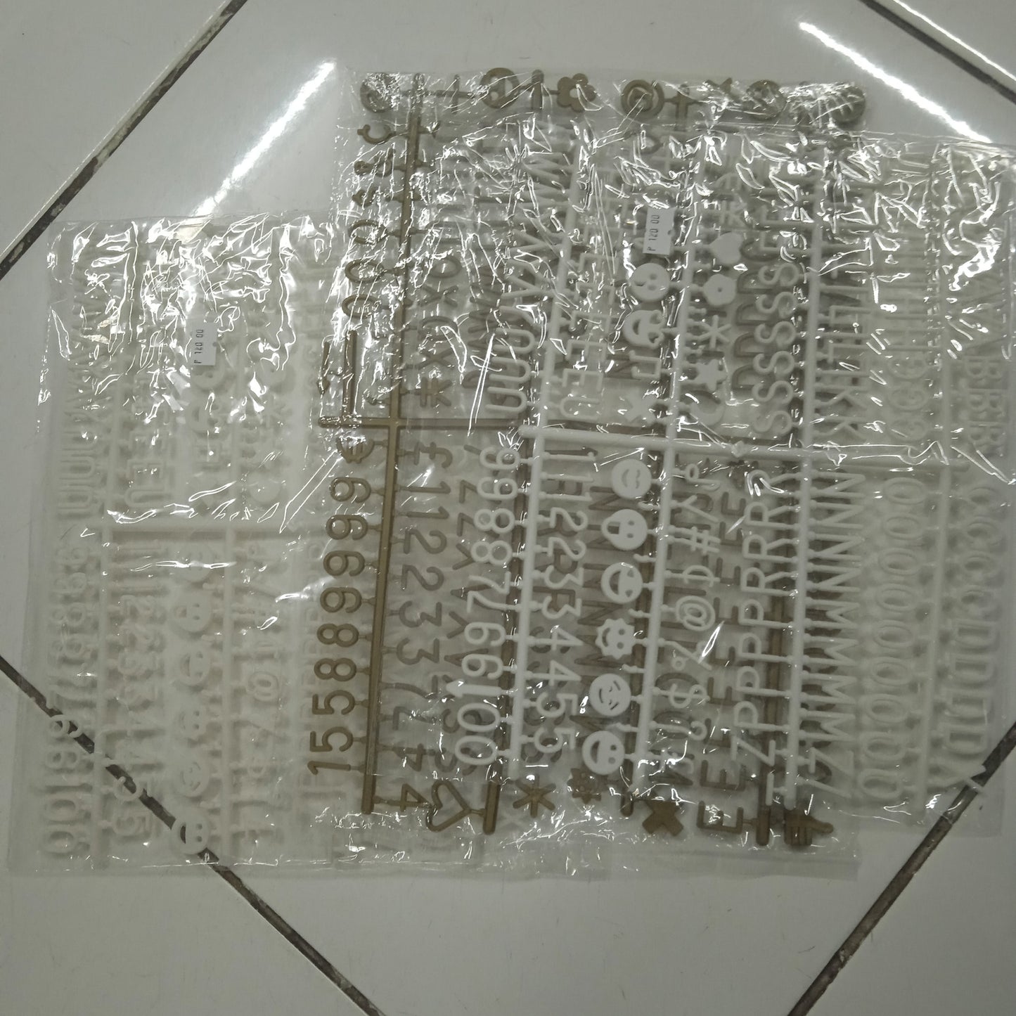 Moulded Plastic Letters and Numbers