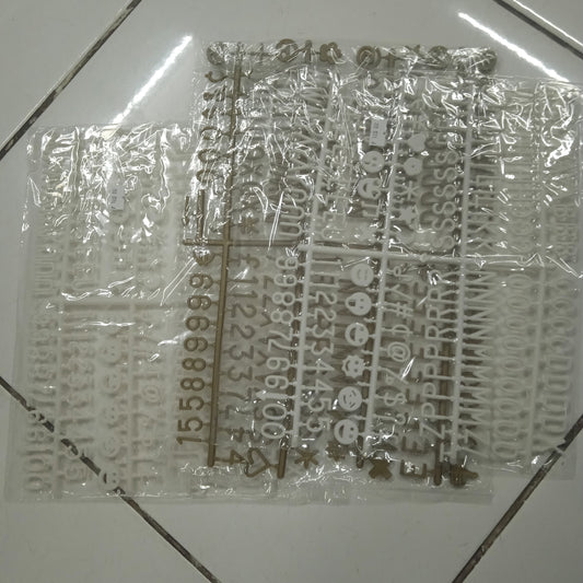 Moulded Plastic Letters and Numbers