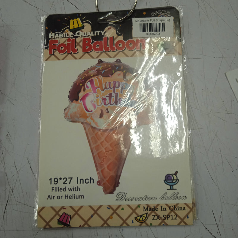 Foil Balloon Ice Cream Shape Big