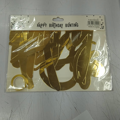Bunting Cutout Happy Birthday Cursive