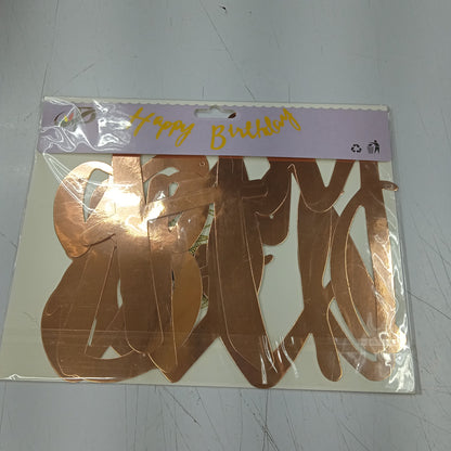 Bunting Cutout Happy Birthday Cursive