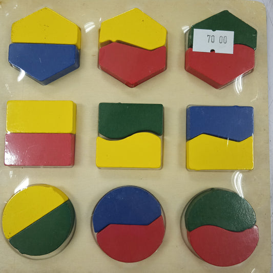 Puzzle Fraction Wood