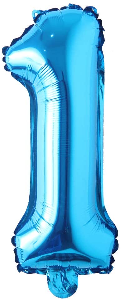 Foil Number Balloon (1FT) Blue