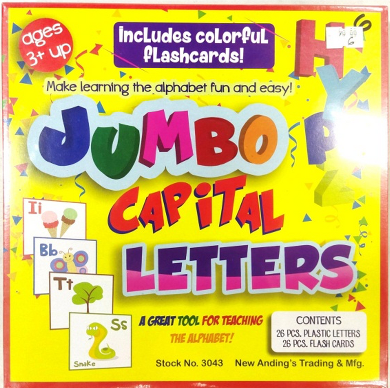 Game Jumbo Capital Letters Plash Cards