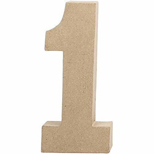 Paper Mache Craft 8'' (Number)