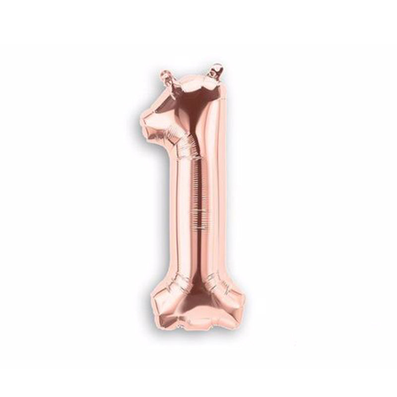 Foil Number Balloon (2FT) Rose Gold