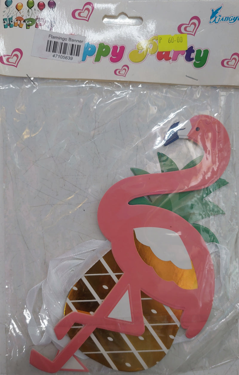 Banner Cutout Flamingo