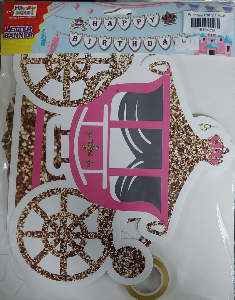 Banner Cutout Princess Party Décor