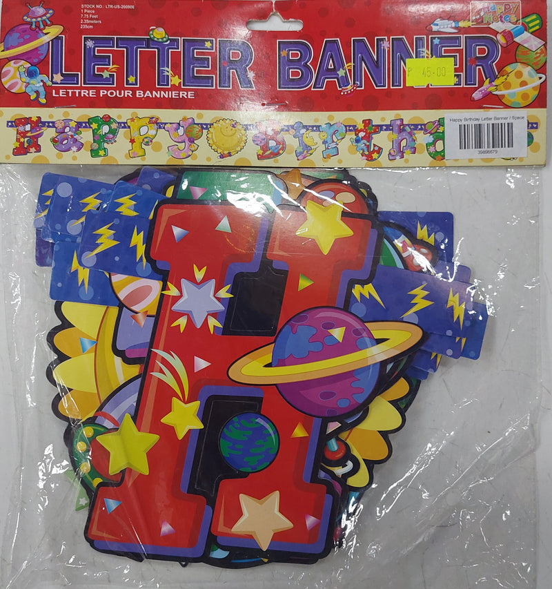 Banner Cutout Happy Birthday Letter