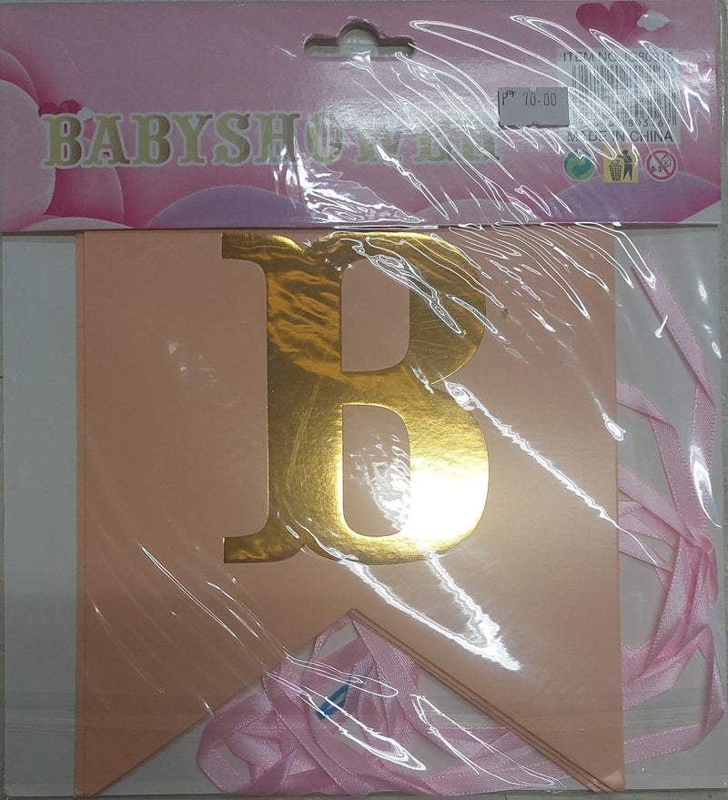 Banner Baby Shower Letter