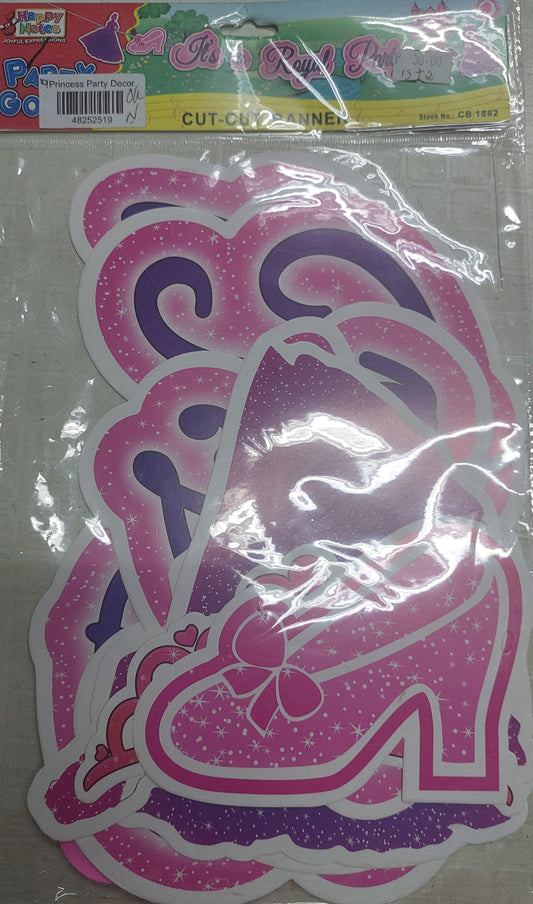 Banner Cutout Royal Party Décor