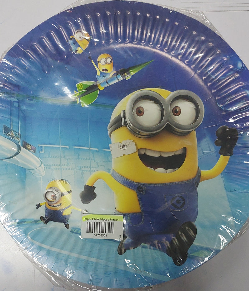 Paper Plate with Characters