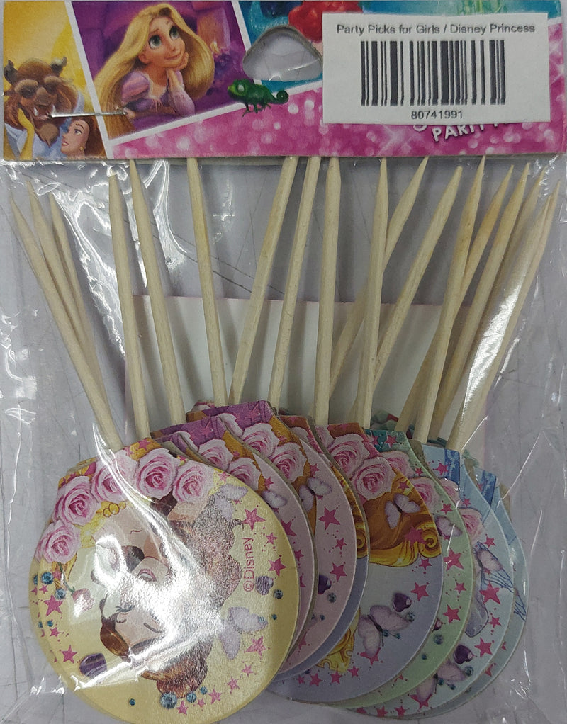 Cupcake Topper Party Picks for Girls