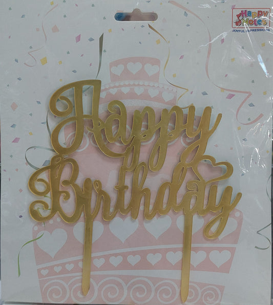 Cake Topper Happy Birthday