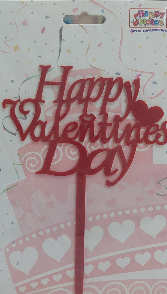 Cake Topper Happy Valentines