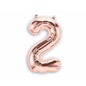 Foil Number Balloon (2FT) Rose Gold