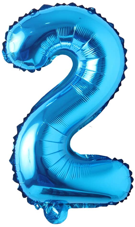 Foil Number Balloon (1FT) Blue