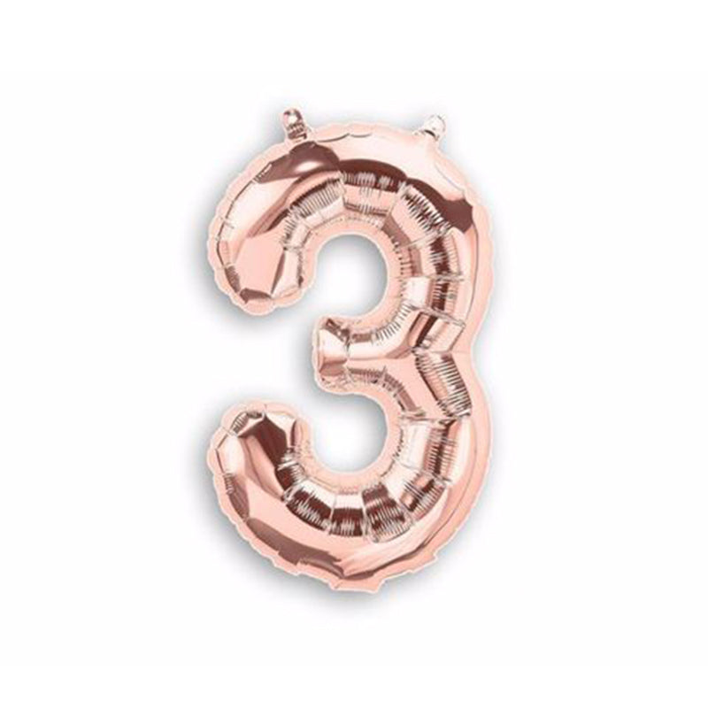 Foil Number Balloon (2FT) Rose Gold