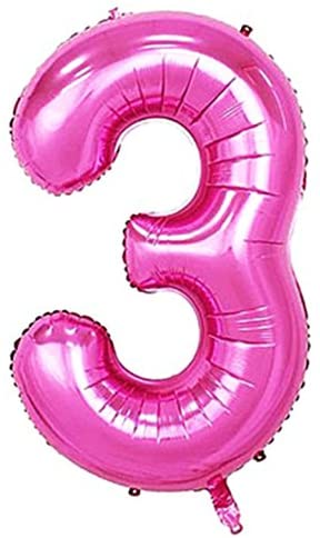 Foil Number Balloon (1FT) Pink