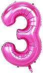 Foil Number Balloon (1FT) Pink