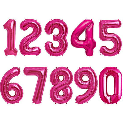 Foil Number Balloon (2FT) Pink