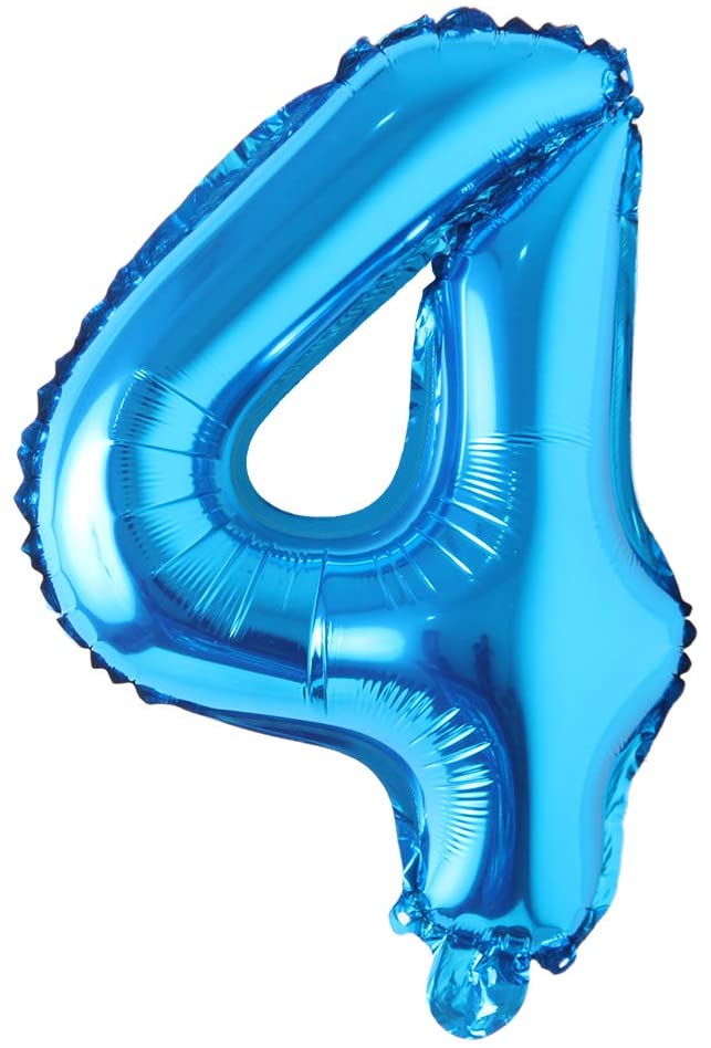 Foil Number Balloon (1FT) Blue