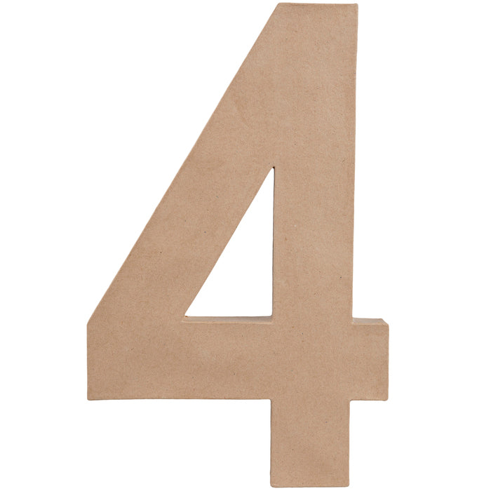 Paper Mache Craft 8'' (Number)