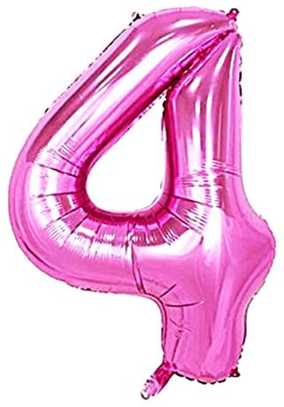 Foil Number Balloon (1FT) Pink