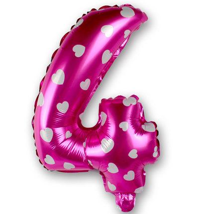 Foil Number Balloon (2FT) Pink Heart